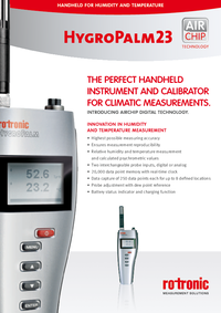 Thumbnail of document Data Sheet - HP23-A Handheld Indicator